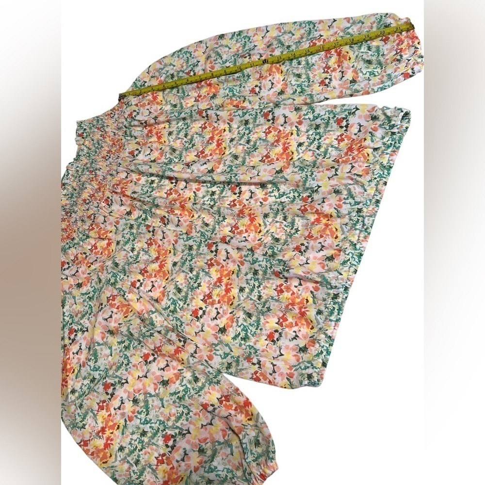 New! Loft Floral Smocked Yoke Blouse - Picture 6 of 9
